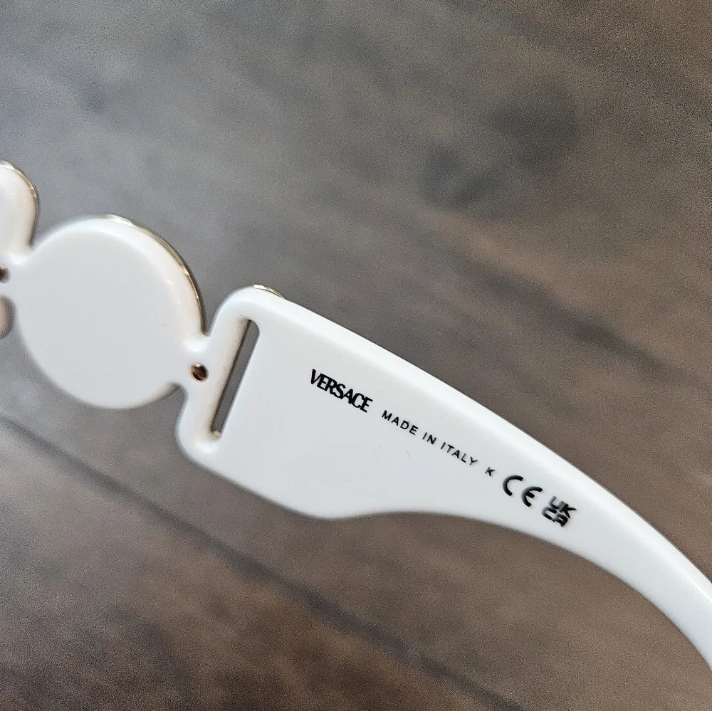 NEW VERSACE WHITE SUNGLASSES - 53mm
